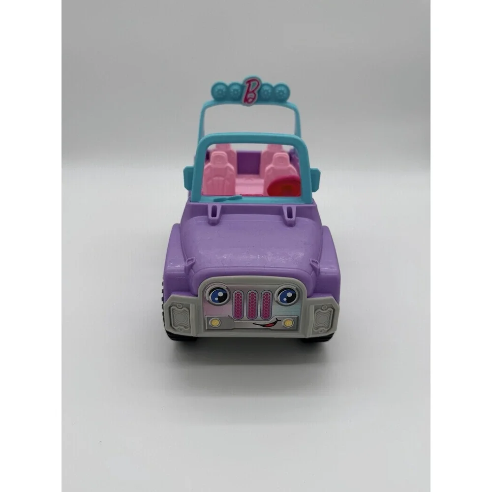 Fisher Price Little People Barbie Pink Jeep Works